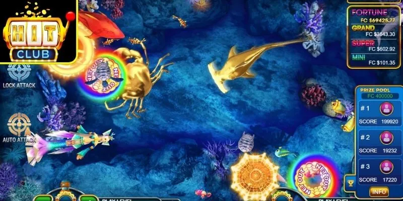 Bắn Cá Tiên Hitclub Trải Nghiệm Săn Thưởng Hấp Dẫn 3 Các điểm thu hút người chơi trong game bắn cá